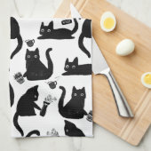 Slechte katten die over het hoofd hangen theedoek (Quarter Fold)