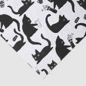 Slechte katten die over het hoofd hangen tissuepapier (Detail)