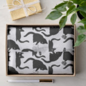 Slechte katten die over het hoofd hangen tissuepapier (Geschenk)