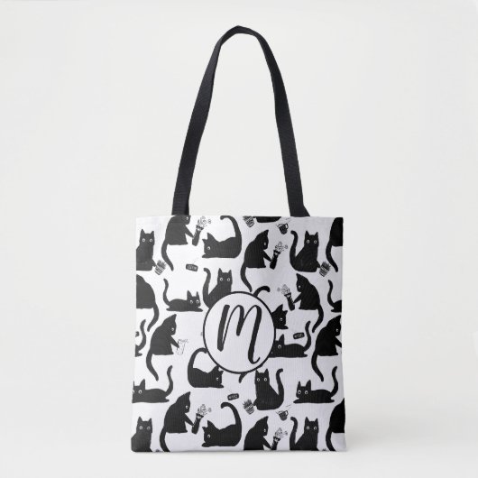 Slechte katten die over het hoofd hangen tote bag (Voorkant)