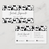 Slechte katten die over het hoofd hangen visitekaartje (Voorkant / Achterkant)