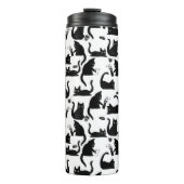 Slechte katten die stof over de thermische trommel thermosbeker (Voorkant)