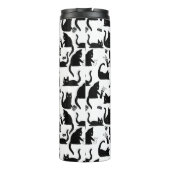 Slechte katten die stof over de thermische trommel thermosbeker (Achterkant)