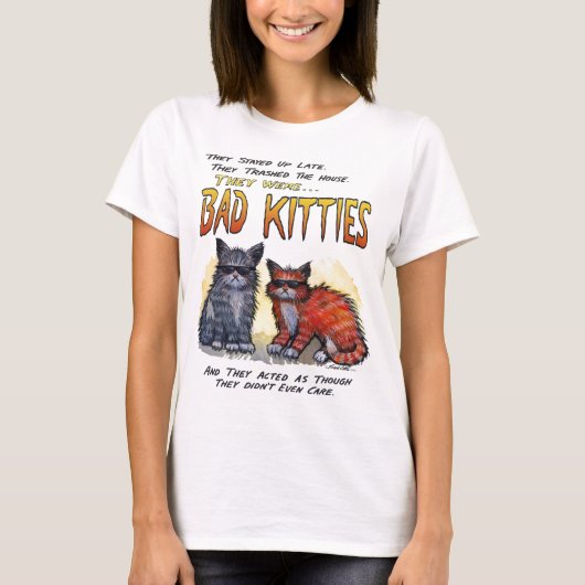 Slechte Katten T-shirt (Voorkant)