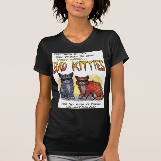 Slechte Katten T-shirt (Voorkant)