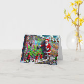 Slechte Kerst Graffiti Kaart (Gele Bloem)