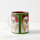 Slechte kerstbeker tweekleurige koffiemok (Voorkant links)