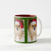 Slechte kerstbeker tweekleurige koffiemok (Voorkant rechts)