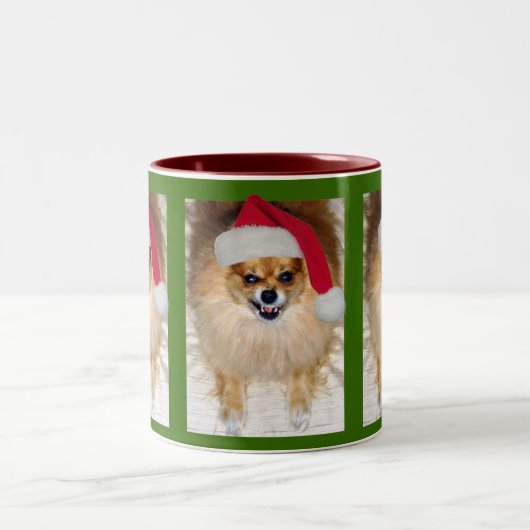 Slechte kerstbeker tweekleurige koffiemok (Center)