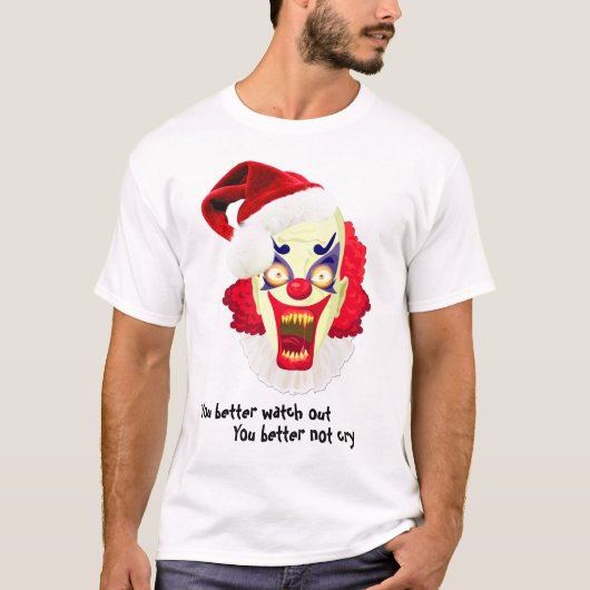 slechte kersthemd voor de slechte clowns t-shirt (Voorkant)