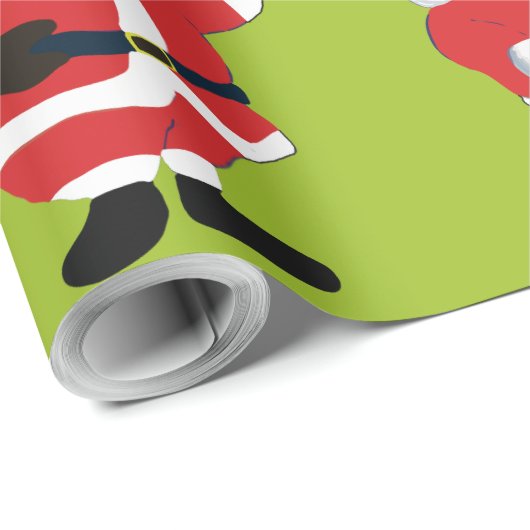 Slechte kerstman cadeaupapier (Rol Hoek)