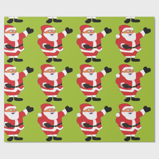 Slechte kerstman cadeaupapier (Vlak)