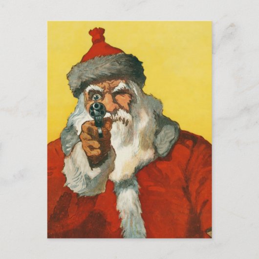 Slechte kerstman! feestdagenkaart (Voorkant)