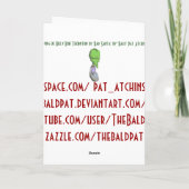 Slechte kerstman-Kaart Feestdagen Kaart (Achterkant)