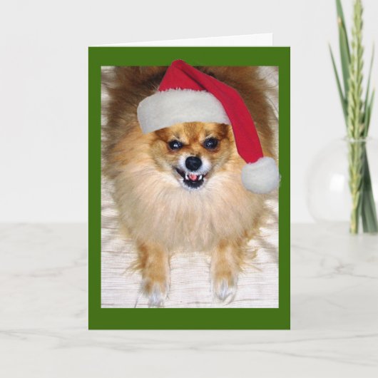 Slechte kerstman-Kaart Feestdagen Kaart (Voorkant)