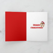 Slechte kerstman-Kaart Feestdagen Kaart (Binnen)