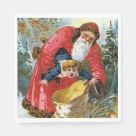 Slechte kerstman servet