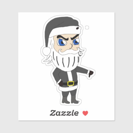 slechte kerstman    sticker (Vel)