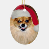 Slechte kerstversiering keramisch ornament (Achterkant)