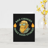 Slechte keuzes maken goede verhalen geen spijt kaart (Gele Bloem)