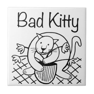 Slechte Kitty 2 Tegeltje