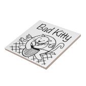 Slechte Kitty 2 Tegeltje (Zijkant)