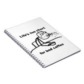 Slechte koffie notitieboek (Rechterzijde)
