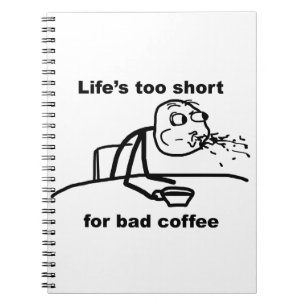 Slechte koffie notitieboek