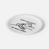 Slechte koffie papieren bordje (Gekanteld)