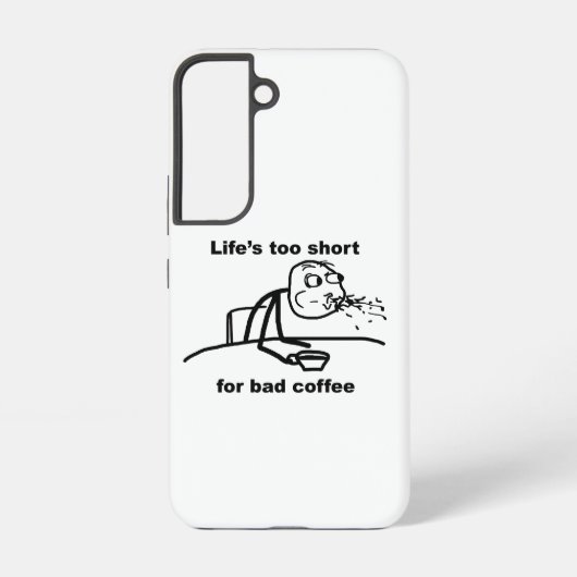 Slechte koffie samsung galaxy hoesje (Achterkant)