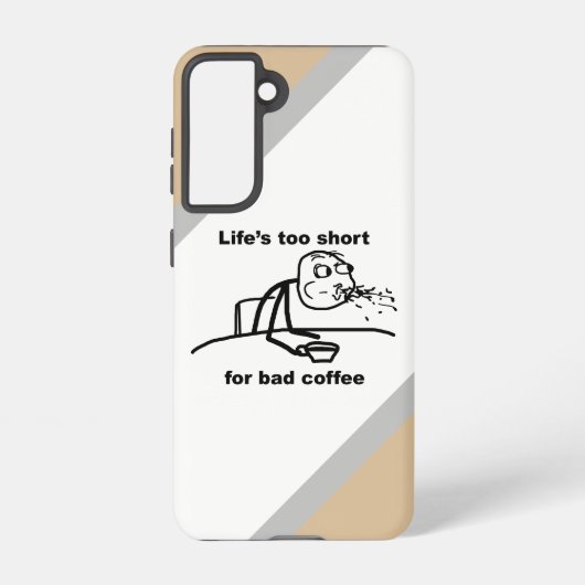 Slechte koffie samsung galaxy hoesje (Achterkant)