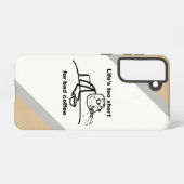 Slechte koffie samsung galaxy hoesje (Achterkant horizontaal)