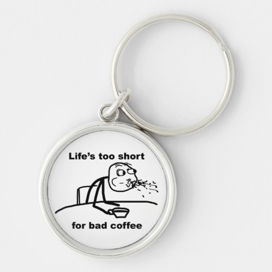 Slechte koffie sleutelhanger (Voorkant)
