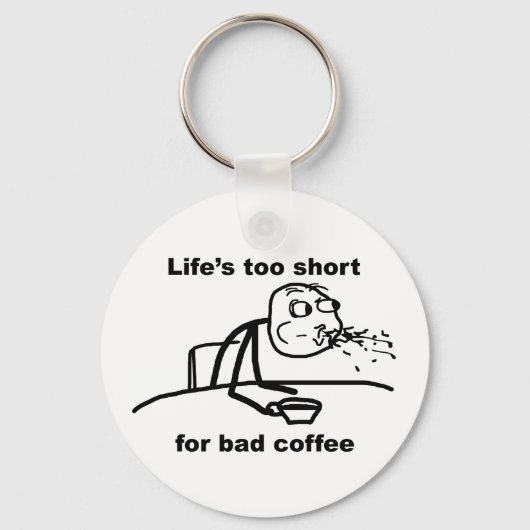 Slechte koffie sleutelhanger (Voorkant)