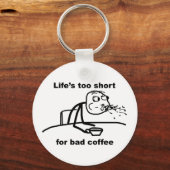 Slechte koffie sleutelhanger (Voorkant)