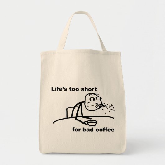 Slechte koffie tote bag (Voorkant)