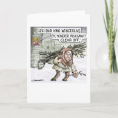 Slechte Koning Wenceslas Feestdagen Kaart (Voorkant)