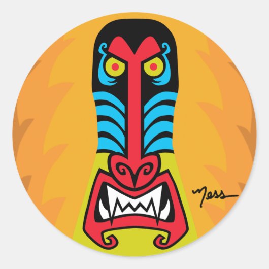 SLECHTE KONT BAVIAAN STICKER (Voorkant)