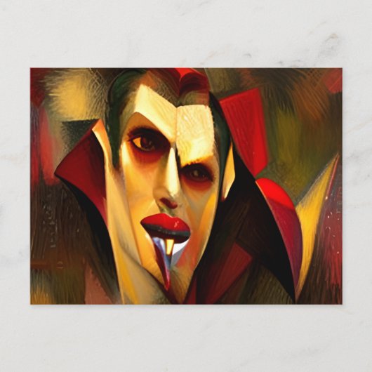 Slechte kunst #4: Raar Vampier Briefkaart (Voorkant)
