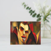 Slechte kunst #4: Raar Vampier Briefkaart (Staand voorkant)