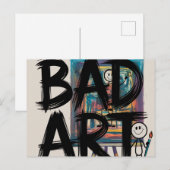 slechte kunst briefkaart (Voorkant / Achterkant)
