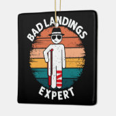 Slechte landing expert gebroken been bot blessure keramisch ornament (Links)