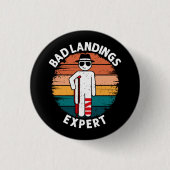 Slechte landing expert gebroken been bot blessure ronde button 3,2 cm (Voorkant)