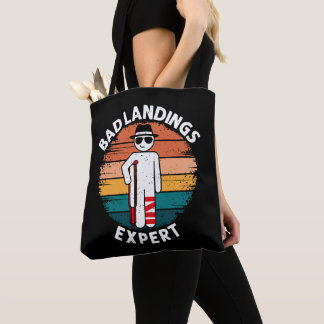 Slechte landing expert gebroken been bot blessure tote bag