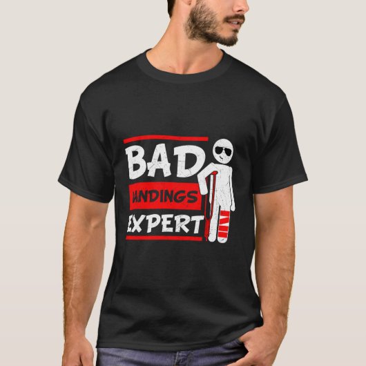 Slechte landingen Deskundige gebroken been Botten  T-shirt (Voorkant)