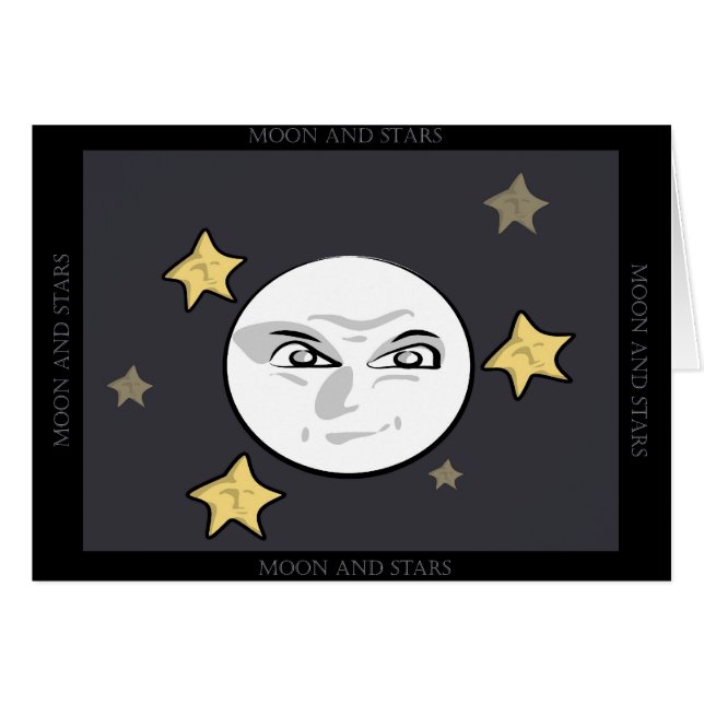 Slechte maan en sterrengroei (Voorkant Horizontaal)