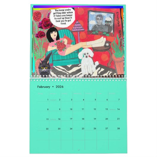 Slechte meisjeskalender kalender (Feb 2026)