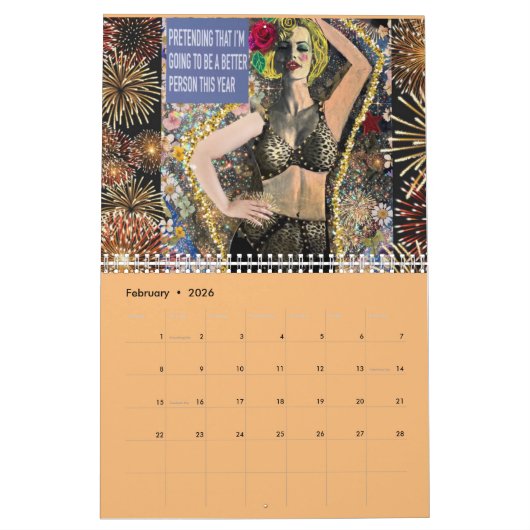 Slechte meisjeskalender kalender (Feb 2026)