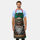 Slechte meneer Claus Biker Bakken Slechte Chef Schort (Gedragen)