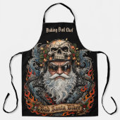 Slechte meneer Claus Biker Bakken Slechte Chef Schort (Voorkant)
